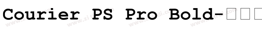 Courier PS Pro Bold字体转换